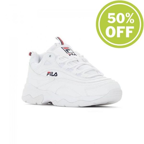 Tênis Fila Mulher Branco - Fila Ray Low Wmn Portugal Lojas,TBZP-46187